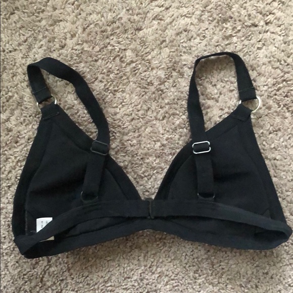 Black Triangle Bathing Suit TOP - Picture 3 of 3